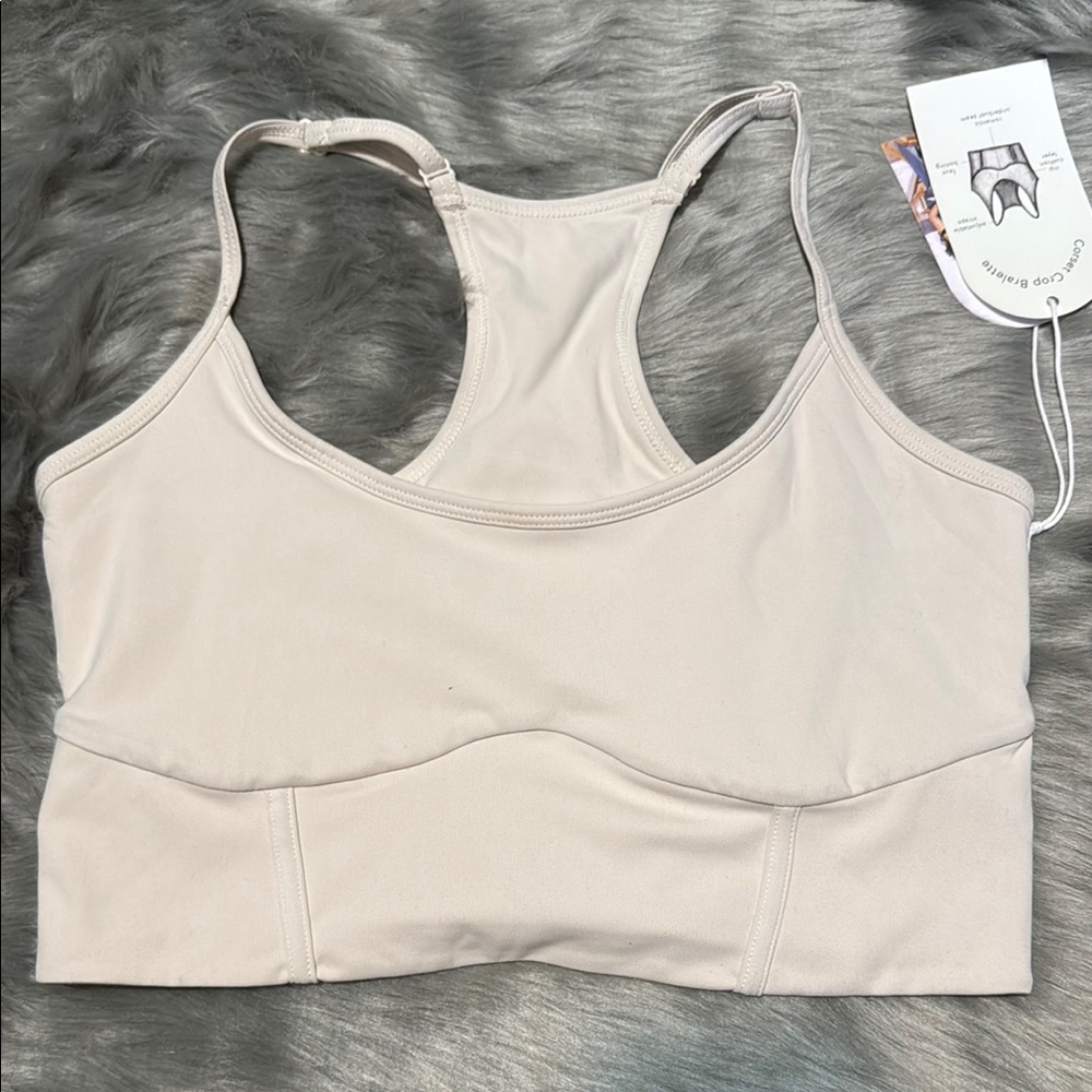 Blogilates Women's Corset Cropped Bralette Moonbeam